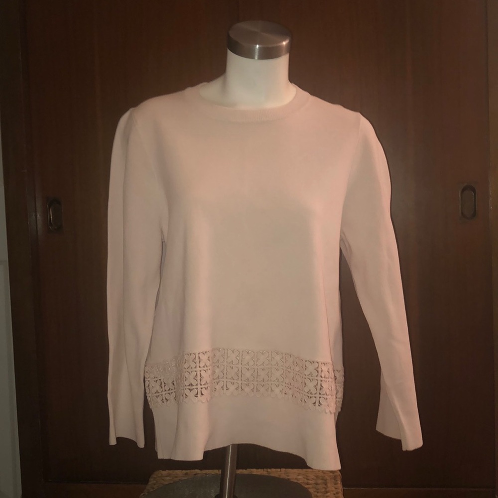 J Crew long sleeve blush top